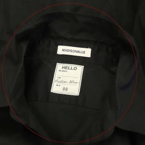 MADISONBLUE 21SS LOW COLLAR MADAME SHIRT L.OX 00 ブラック
