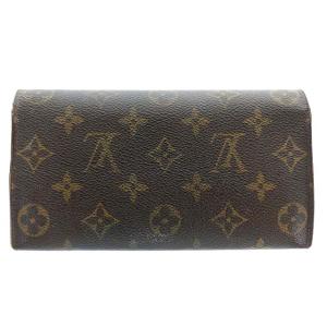 LOUIS VUITTON モノグラム ポルトフォイユ サラ 旧型 長財布 フラップ ブラウン M61734
