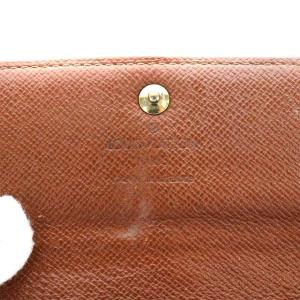 LOUIS VUITTON モノグラム ポルトフォイユ サラ 旧型 長財布 フラップ ブラウン M61734