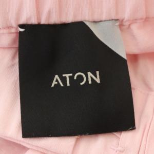 ATON SILK LINEN SHANTUNG パジャマパンツ ボタンフライ 02 ピンク