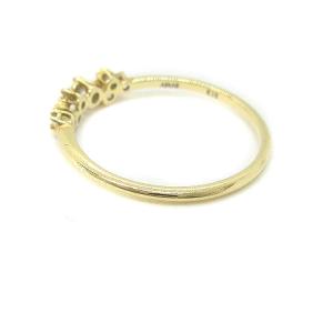 AHKAH BBリング ダイヤ 0.1ct 18KYG 8号