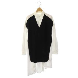 20AW ハイゲージWOOLシャツコンビニット 38 ホワイト