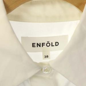 ENFOLD 20AW ハイゲージWOOLシャツコンビニット 38 ホワイト