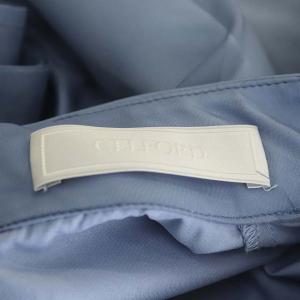 CELFORD 21AW マットオーガンジーフレアブラウス リボンベルト付き 36 サックス