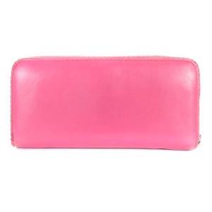 LOEWE 長財布 ラウンドファスナー ナッパレザー タッセル アナグラム ピンク