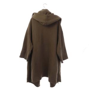 AMERICANA ロングパーカー コート 長袖 裏起毛 フード ブラウン