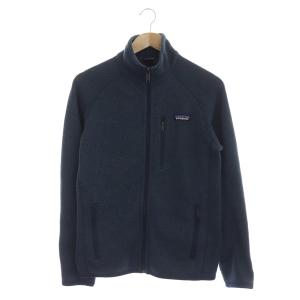 18AW 25527 BETTER SWEATER JACKET ジップアップ 裏ボア ニット XS ネイビー