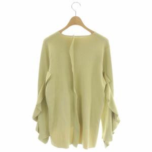 ADORE 22SS ラッフルスリーブニット カットソー アシンメトリー 38 黃