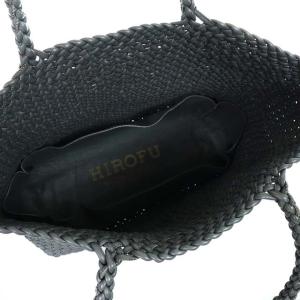 HIROFU ブレッツァ トートバッグ L ハンドバッグ 羊革 メッシュ グレー