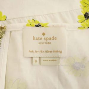 kate spade new york 花柄ノースリーブワンピース 0 イエロー