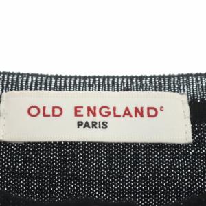 OLD ENGLAND パネルドットカーディガン 36 ブラック