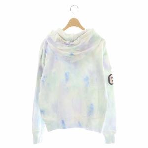 POLO RALPH LAUREN タイダイロゴフーディー ダメージ加工 SP ホワイト