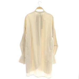 ENFOLD 21AW SOMELOSツイルオーバーロングBLOUSE ブラウス     38 ライトブラウン