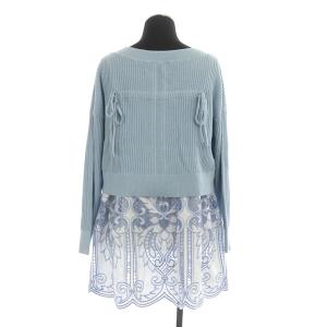 Diagram GRACE CONTINENTAL 21SS シャーリングニットトップ アンサンブル 36 サックス