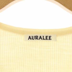 AURALEE カーディガン リブ 0 アイボリー