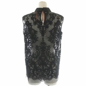 N°21 レースデザインノースリーブブラウス 38 ブラック