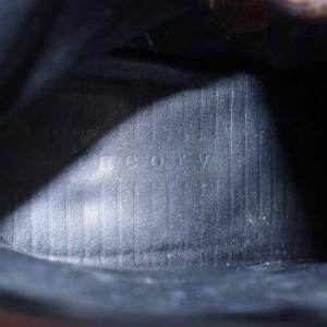 Theory ショートブーツ チャンキーヒール ジップアップ 23.5cm 24cm レザー ブラウン