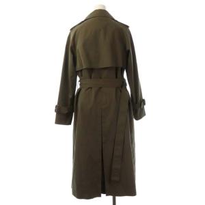 ANAYI トレンチコート ロング ライナー付き ベルト付き 38 スモークカーキ
