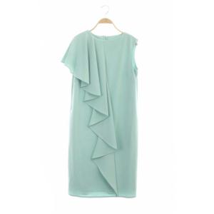 ノースリーブフレアワンピース 38 ティファニーブルー