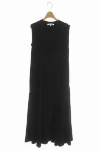 ドレスワンピース コンパクト天竺 ノースリーブ 38 ブラック