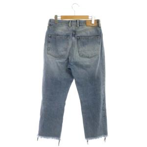 GOLDEN GOOSE 20SS PANT TEXAS デニムパンツ ハイライズ カットオフ ダメージ加工 ボタンフライ 青