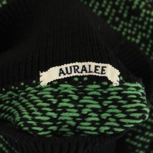 AURALEE HARD TWIST MERINO JACQUARD KNIT TURTLENECK P/O 長袖
