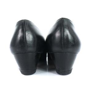 Salvatore Ferragamo ヴァラリボン パンプス レザー 24.5cm ブラック