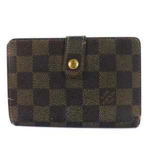 N61674 ポルトフォイユ ヴィエノワ ダミエ エベヌ 財布 二つ折り がま口 ブラウン