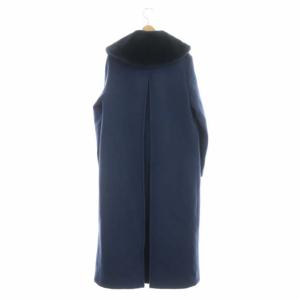 Ameri VINTAGE UNDRESSED 21AW UND ELEGANT FUR COAT S ネイビー