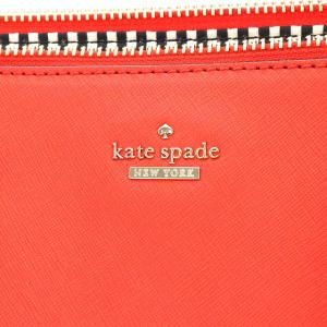 kate spade new york トートバッグ ハンドバッグ ショルダー ゴールド金具 レザー レッド