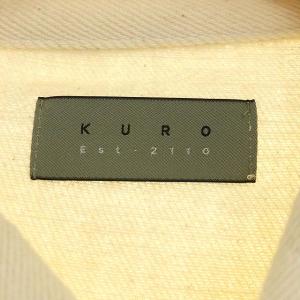 KURO Chore Denim Jacket デニムジャケット 甘織りデニムジャケット オフホワイト