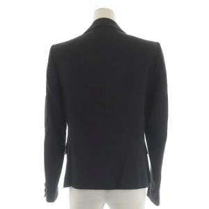 Leilian セットアップ 上下 スーツ ストライプ テーラードジャケット 総裏地 ダブル タイトスカート ミモレ丈 11 チャコール