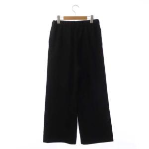 IENA 21AW Woolイージーパンツ ワイドパンツ ドロスト 38 ブラック