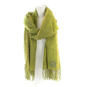 45rpm ストール マフラー フリンジ ウール ライトグリーン