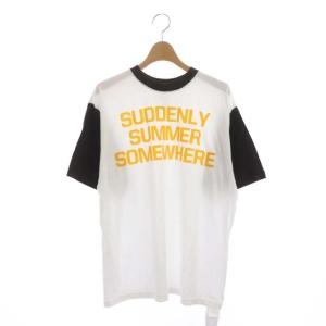 21SS BI-COLOR TEE Tシャツ カットソー 切替 01 ホワイト