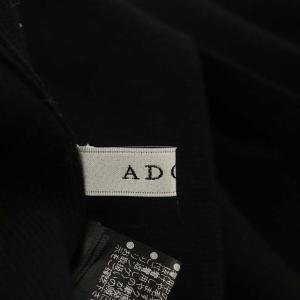 ADORE 20AW ショルダーラッフルニット セーター 長袖 ハイネック 38 ブラック