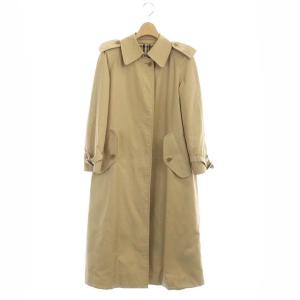 ステンカラーコート 裏地ノバチェック ベージュ