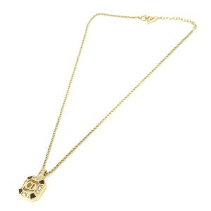 Christian Dior ネックレス ラインストーン CDロゴ ヴィンテージ ゴールド色