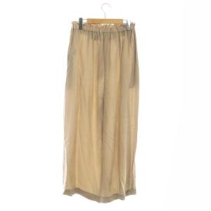 HOUSE OF LOTUS ヴィンテージキュプラワイドパンツ タック Ｍ ベージュ
