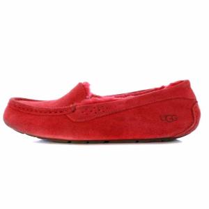 UGG australia ANSLEY モカシン ムートン 25cm レッド