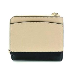 kate spade new york PWRU7853 SMALL BIFOLD WALLET 財布 二つ折り レザー ベージュ