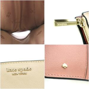 kate spade new york PWRU7853 SMALL BIFOLD WALLET 財布 二つ折り レザー ベージュ