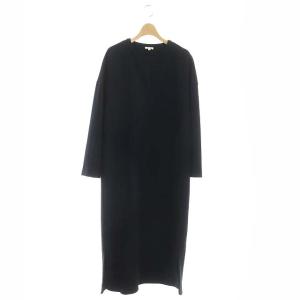 20SS ダブルクロス BOX ドレス ワンピース ロング 38 ネイビー