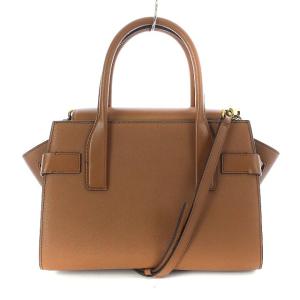 MICHAEL KORS CARMEN フラップ サッチェル スモール ショルダーバッグ ブラウン