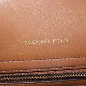 MICHAEL KORS CARMEN フラップ サッチェル スモール ショルダーバッグ ブラウン