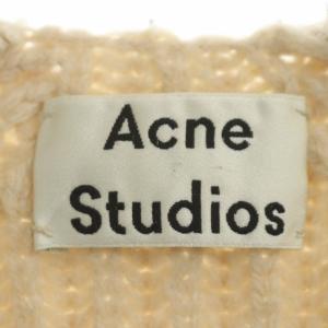 Acne Studios DEBORAH L-WOOL PAW16 ニット セーター 長袖 Vネック 畦編み XS ベージュ