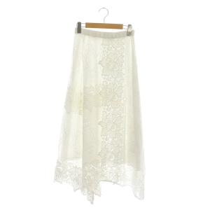 Diagram GRACE CONTINENTAL 21SS フラワーレーススカート 38 ホワイト