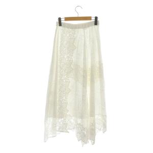 Diagram GRACE CONTINENTAL 21SS フラワーレーススカート 38 ホワイト