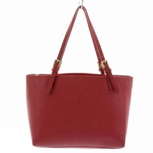 TORY BURCH トートバッグ ハンドバッグ レザー 牛革 ゴールド金具 レッド