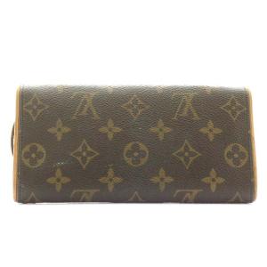 LOUIS VUITTON モノグラム ポシェット ツインPM M51854 ショルダーバッグ 茶
